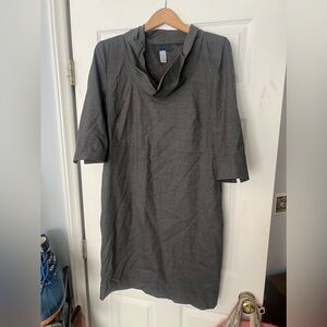 J.Crew cow neck wool dress gray size 12